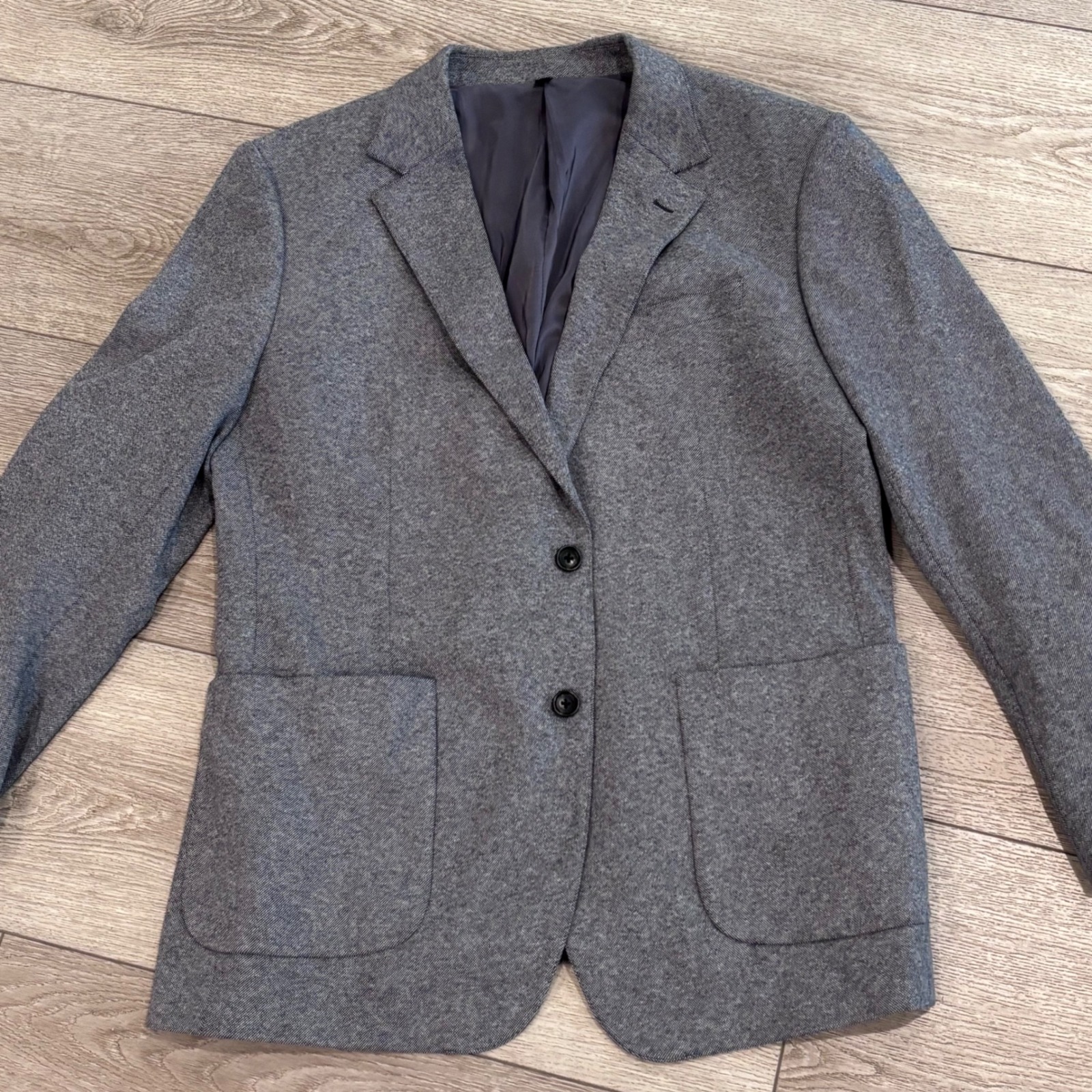 Bonobos Blazer Mens 44r Grey Slim Fit Italian Fortex Cotton Sport Coat Jacket